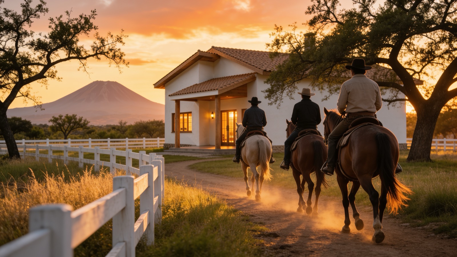Cabalgata por las veredas del rancho